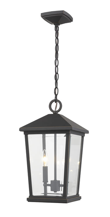 Z-Lite 568CHB-ORB Beacon Two Light Outdoor Chain Mount Ceiling Fixture, Oil Rubbed Bronze Main Image.jpg