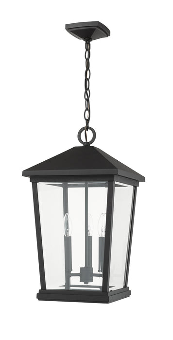 Z-Lite 568CHXL-BK Beacon Three Light Outdoor Chain Mount Ceiling Fixture, Black Alternate Image 4.jpg