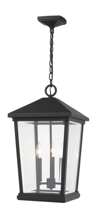 Z-Lite 568CHXL-ORB Beacon Three Light Outdoor Chain Mount Ceiling Fixture, Oil Rubbed Bronze Main Image.jpg