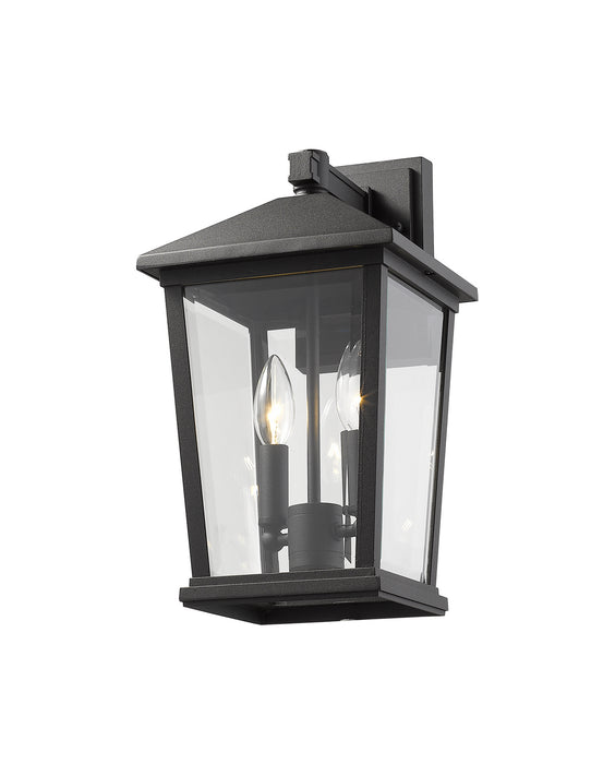 Z-Lite 568M-BK Beacon Two Light Outdoor Wall Sconce, Black Alternate Image 2.jpg