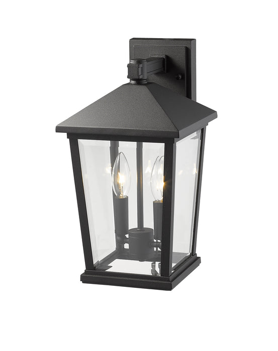 Z-Lite 568M-BK Beacon Two Light Outdoor Wall Sconce, Black Alternate Image 3.jpg