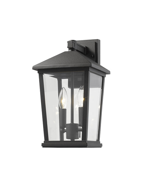 Z-Lite 568M-BK Beacon Two Light Outdoor Wall Sconce, Black Main Image.jpg