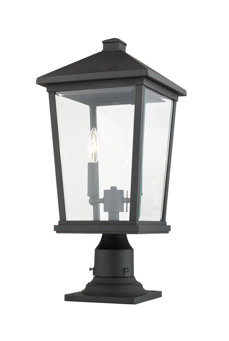 Z-Lite 568PHBR-533PM-BK Beacon Two Light Outdoor Pier Mount, Black Alternate Image 3.jpg