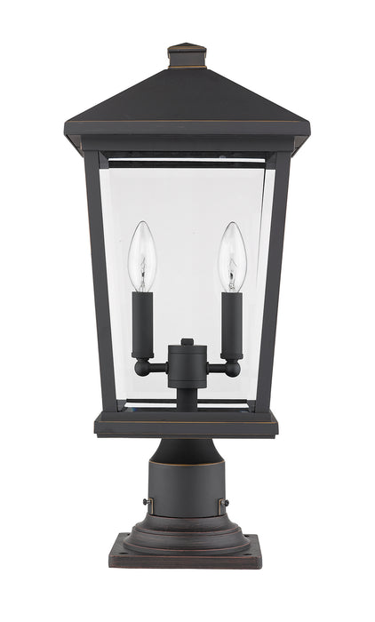 Z-Lite 568PHBR-533PM-ORB Beacon Two Light Outdoor Pier Mount, Oil Rubbed Bronze Alternate Image 4.jpg