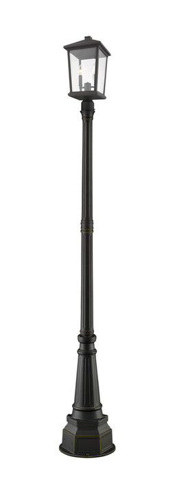 Z-Lite 568PHBR-564P-ORB Beacon Two Light Outdoor Post Mount, Oil Rubbed Bronze Main Image.jpg