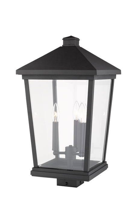 Z-Lite 568PHXLS-BK Beacon Three Light Outdoor Post Mount, Black Alternate Image 2.jpg