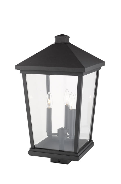 Z-Lite 568PHXLS-BK Beacon Three Light Outdoor Post Mount, Black Alternate Image 3.jpg