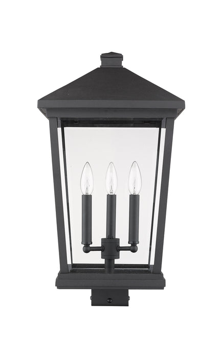 Z-Lite 568PHXLS-BK Beacon Three Light Outdoor Post Mount, Black Alternate Image 4.jpg