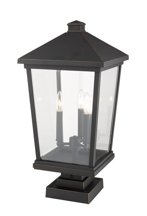 Z-Lite 568PHXLS-SQPM-ORB Beacon Three Light Outdoor Pier Mount, Oil Rubbed Bronze Alternate Image 2.jpg