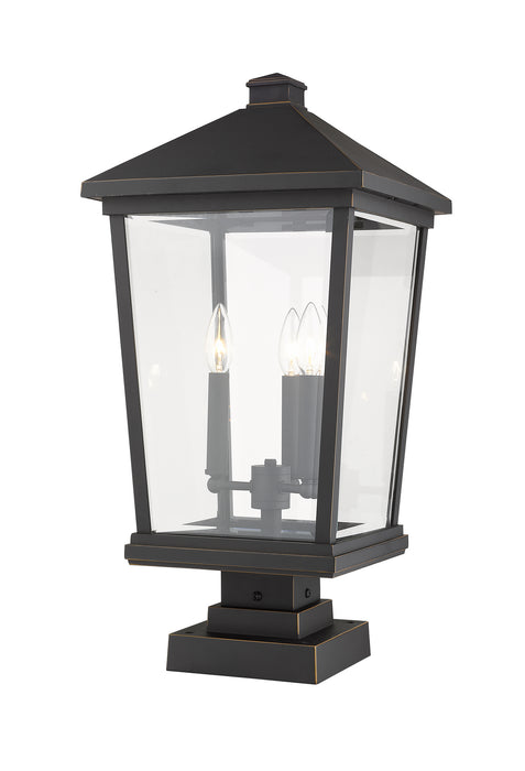 Z-Lite 568PHXLS-SQPM-ORB Beacon Three Light Outdoor Pier Mount, Oil Rubbed Bronze Alternate Image 3.jpg