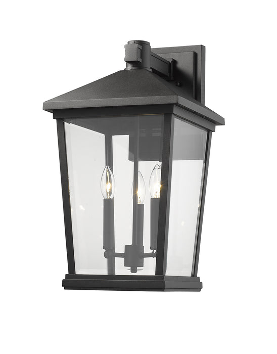 Z-Lite 568XL-BK Beacon Three Light Outdoor Wall Sconce, Black Main Image.jpg