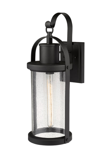 Z-Lite 569B-BK Roundhouse One Light Outdoor Wall Sconce, Black Alternate Image 3.jpg