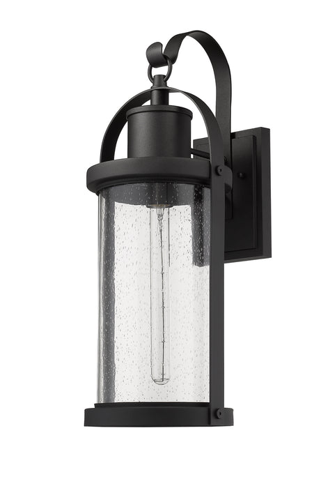 Z-Lite 569B-BK Roundhouse One Light Outdoor Wall Sconce, Black Alternate Image 4.jpg