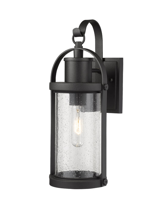 Z-Lite 569S-BK Roundhouse One Light Outdoor Wall Sconce, Black Alternate Image 2.jpg