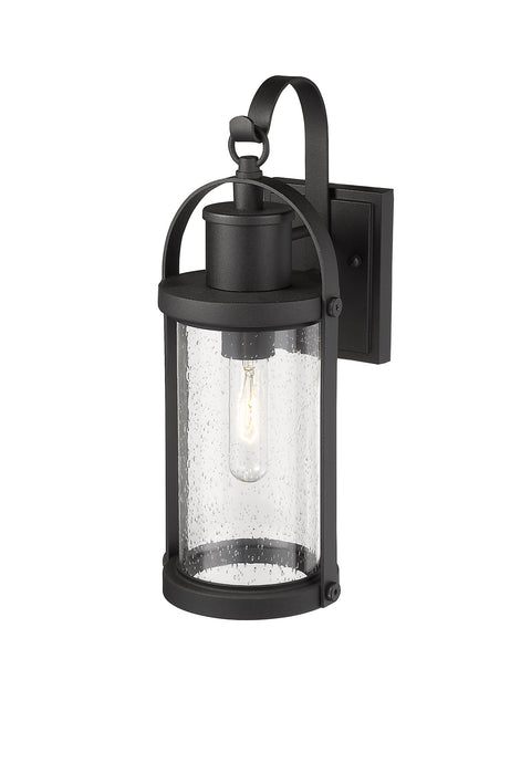 Z-Lite 569S-BK Roundhouse One Light Outdoor Wall Sconce, Black Alternate Image 3.jpg