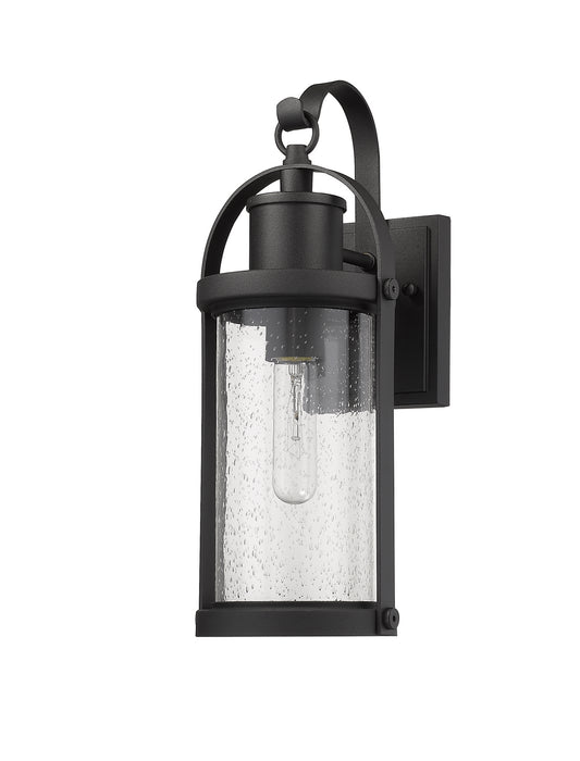 Z-Lite 569S-BK Roundhouse One Light Outdoor Wall Sconce, Black Alternate Image 4.jpg