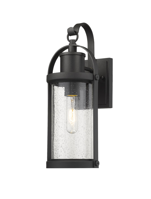 Z-Lite 569S-BK Roundhouse One Light Outdoor Wall Sconce, Black Main Image.jpg