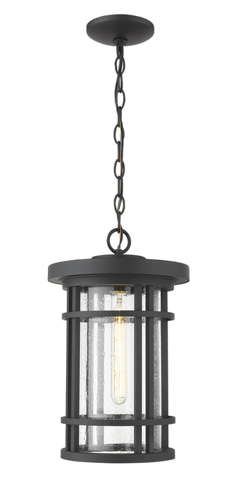 Z-Lite 570CHB-BK Jordan One Light Outdoor Chain Mount Ceiling Fixture, Black Main Image.jpg