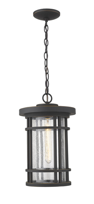 Z-Lite 570CHB-ORB Jordan One Light Outdoor Chain Mount Ceiling Fixture, Oil Rubbed Bronze Main Image.jpg