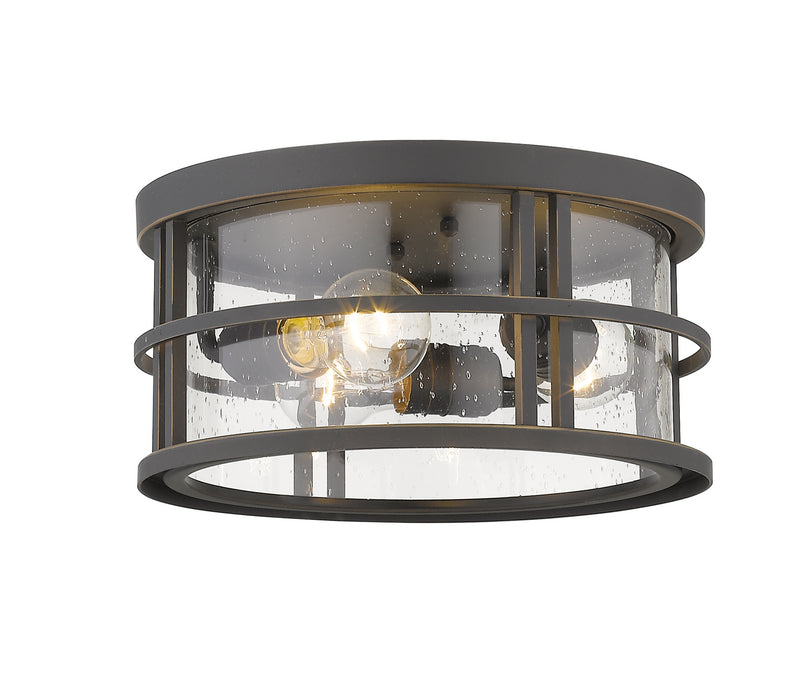 Z-Lite 570F-ORB Jordan Three Light Outdoor Flush Mount, Oil Rubbed Bronze Main Image.jpg