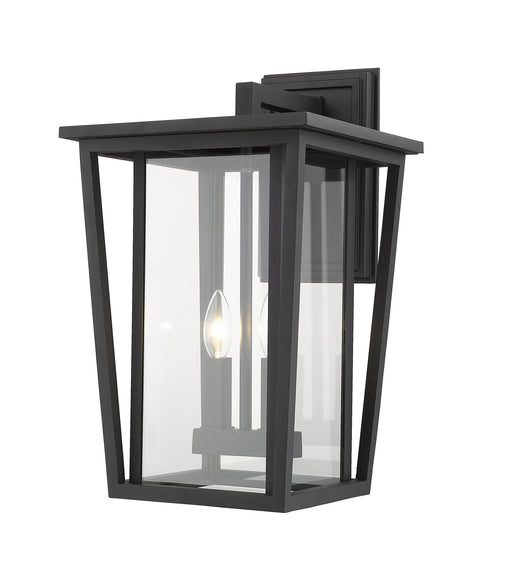 Z-Lite 571B-BK Seoul Two Light Outdoor Wall Sconce, Black Main Image.jpg