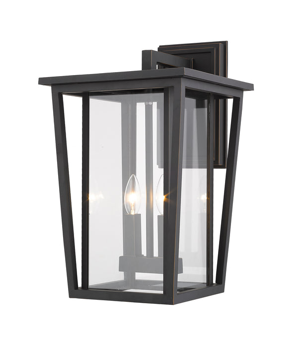 Z-Lite 571B-ORB Seoul Two Light Outdoor Wall Sconce, Oil Rubbed Bronze Main Image.jpg