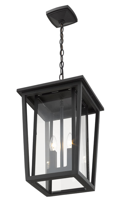 Z-Lite 571CHB-BK Seoul Two Light Outdoor Chain Mount Ceiling Fixture, Black Alternate Image 2.jpg