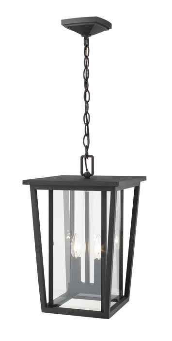 Z-Lite 571CHB-BK Seoul Two Light Outdoor Chain Mount Ceiling Fixture, Black Alternate Image 3.jpg