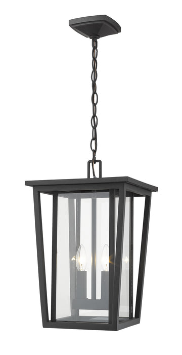 Z-Lite 571CHB-BK Seoul Two Light Outdoor Chain Mount Ceiling Fixture, Black Main Image.jpg