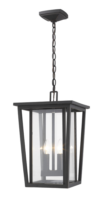 Z-Lite 571CHB-ORB Seoul Two Light Outdoor Chain Mount Ceiling Fixture, Oil Rubbed Bronze Main Image.jpg