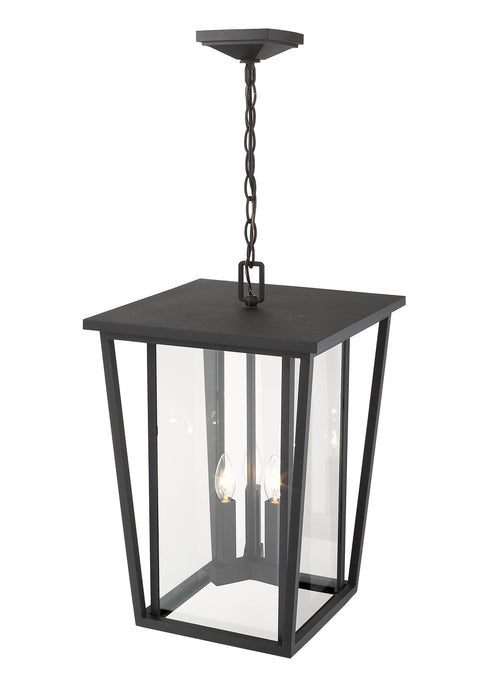 Z-Lite 571CHXL-BK Seoul Three Light Outdoor Chain Mount Ceiling Fixture, Black Alternate Image 3.jpg