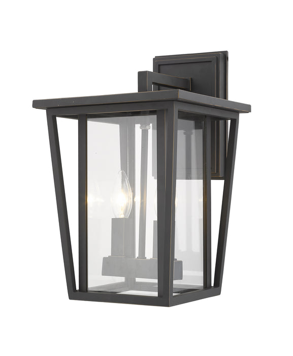 Z-Lite 571M-ORB Seoul Two Light Outdoor Wall Sconce, Oil Rubbed Bronze Main Image.jpg