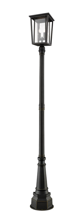 Z-Lite 571PHBR-564P-ORB Seoul Two Light Outdoor Post Mount, Oil Rubbed Bronze Main Image.jpg