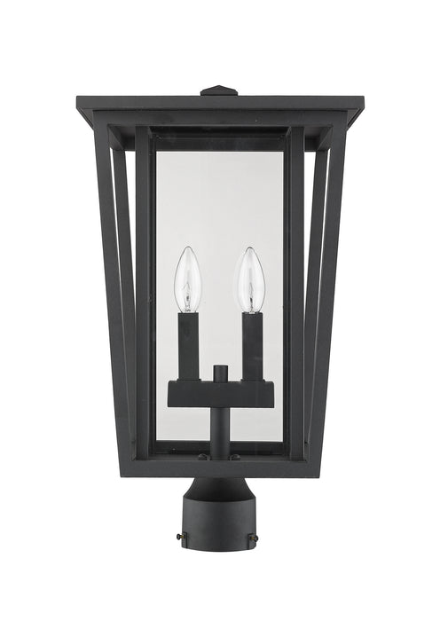 Z-Lite 571PHBR-BK Seoul Two Light Outdoor Post Mount, Black Alternate Image 4.jpg