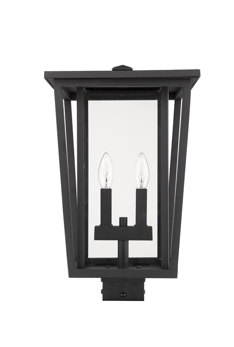 Z-Lite 571PHBS-BK Seoul Two Light Outdoor Post Mount, Black Alternate Image 4.jpg