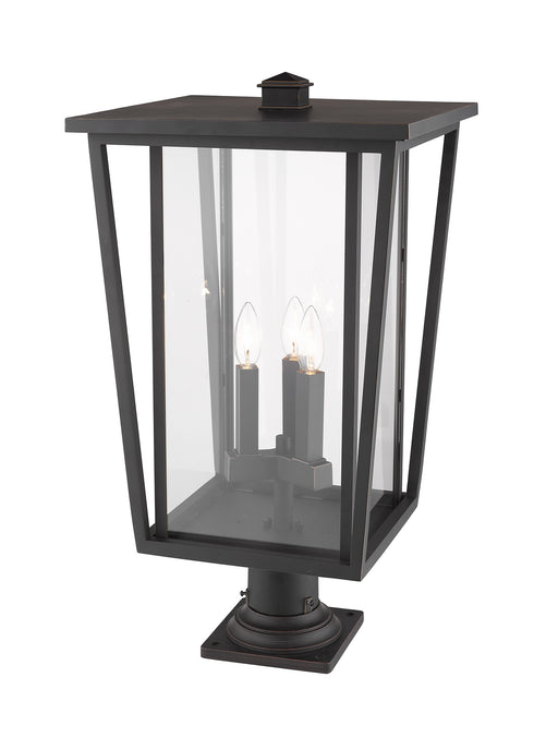 Z-Lite 571PHXLR-533PM-ORB Seoul Three Light Outdoor Pier Mount, Oil Rubbed Bronze Alternate Image.jpg