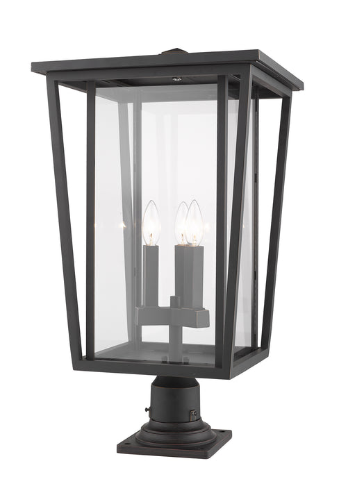 Z-Lite 571PHXLR-533PM-ORB Seoul Three Light Outdoor Pier Mount, Oil Rubbed Bronze Alternate Image 2.jpg