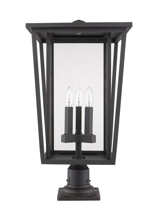 Z-Lite 571PHXLR-533PM-ORB Seoul Three Light Outdoor Pier Mount, Oil Rubbed Bronze Alternate Image 3.jpg