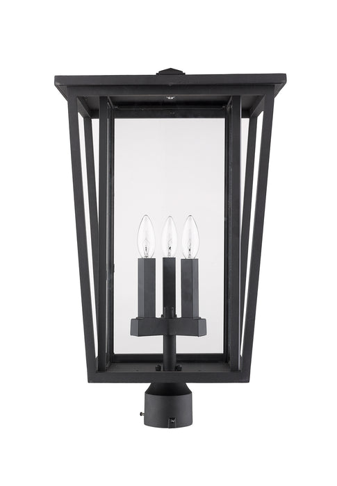 Z-Lite 571PHXLR-BK Seoul Three Light Outdoor Post Mount, Black Alternate Image 4.jpg