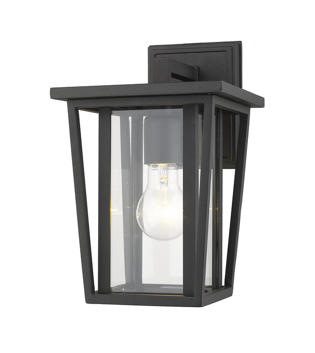 Z-Lite 571S-BK Seoul One Light Outdoor Wall Sconce, Black Main Image.jpg