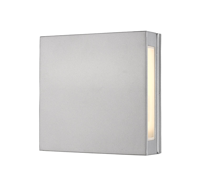 Z-Lite 572B-SL-LED Quadrate LED Outdoor Wall Sconce, Silver Alternate Image 3.jpg