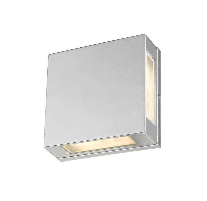 Z-Lite 572S-SL-LED Quadrate LED Outdoor Wall Sconce, Silver Alternate Image.jpg