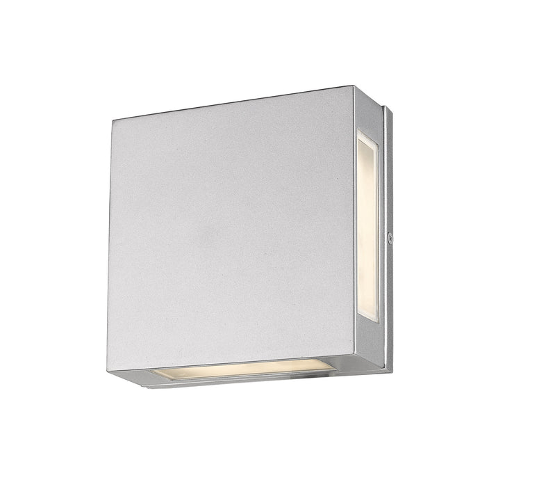 Z-Lite 572S-SL-LED Quadrate LED Outdoor Wall Sconce, Silver Alternate Image 2.jpg