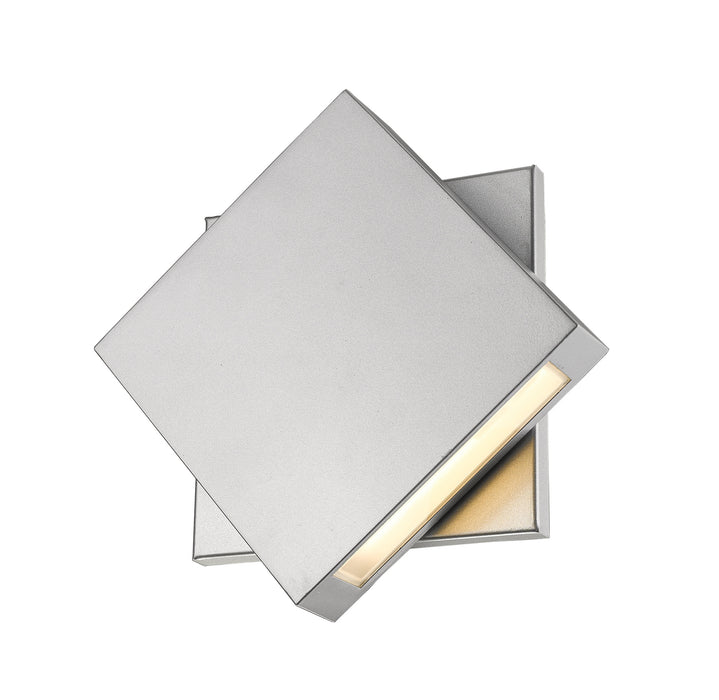 Z-Lite 573B-SL-LED Quadrate LED Outdoor Wall Sconce, Silver Alternate Image 3.jpg