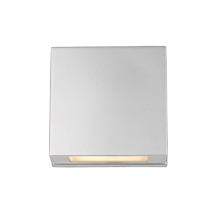 Z-Lite 573S-SL-LED Quadrate LED Outdoor Wall Sconce, Silver Alternate Image 3.jpg