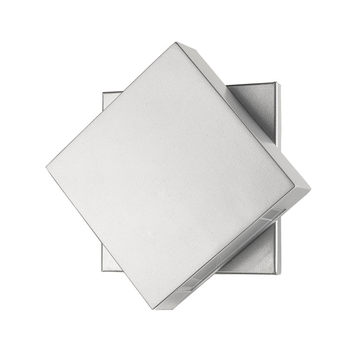 Z-Lite 573S-SL-LED Quadrate LED Outdoor Wall Sconce, Silver Alternate Image 4.jpg