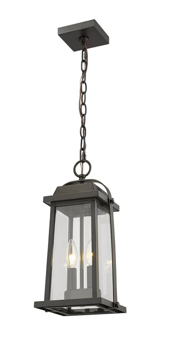 Z-Lite 574CHM-ORB Millworks Two Light Outdoor Chain Mount Ceiling Fixture, Oil Rubbed Bronze Alternate Image.jpg