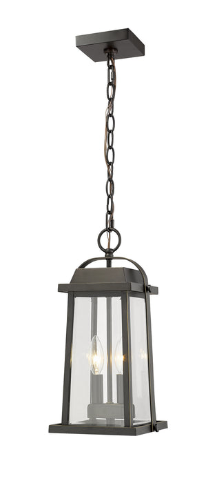 Z-Lite 574CHM-ORB Millworks Two Light Outdoor Chain Mount Ceiling Fixture, Oil Rubbed Bronze Alternate Image 2.jpg