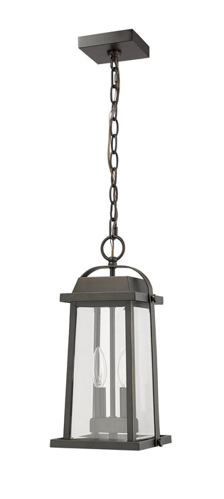 Z-Lite 574CHM-ORB Millworks Two Light Outdoor Chain Mount Ceiling Fixture, Oil Rubbed Bronze Alternate Image 4.jpg