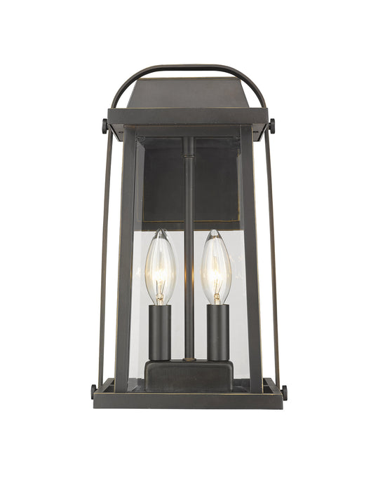 Z-Lite 574M-ORB Millworks Two Light Outdoor Wall Sconce, Oil Rubbed Bronze Alternate Image.jpg